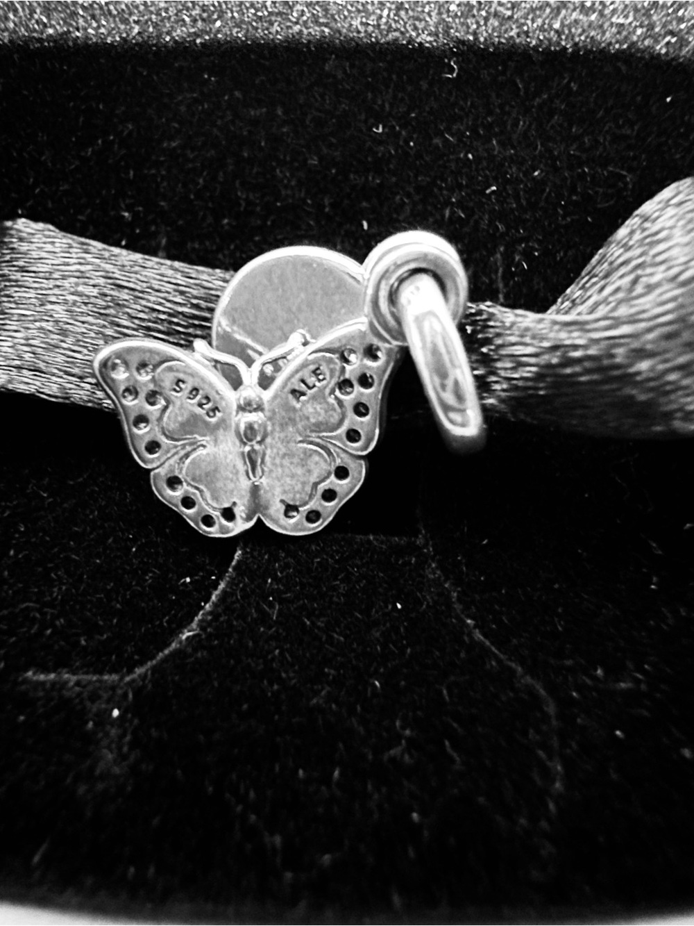 NWT Pandora One of a Kind Silver Butterfly Charm - Picture 8 of 8